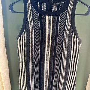 White House Black Market Monochrome Knit Top